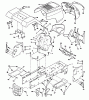 Husqvarna LT 125 (954000772) (HC12542A) - Lawn Tractor (1994-01 & After) Ersatzteile Chassis And Enclosures