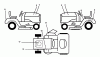 Husqvarna LT 125 (954000772) (HC12542A) - Lawn Tractor (1994-01 & After) Ersatzteile Decals