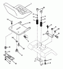 Husqvarna LT 125 (954002711) (HC12542B) - Lawn Tractor (1995-01 to 1996-03) Ersatzteile Seat Assembly