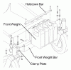 Husqvarna Z2-7 - Z Grass Collection System (2003-04 & After) Ersatzteile Custom Kit For Gen I 540200799 - Front Weight Bar