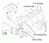 Husqvarna Z2-7 - Z Grass Collection System (2003-04 & After) Ersatzteile Custom Kit For iZ 540200942 - Front Weight Bar