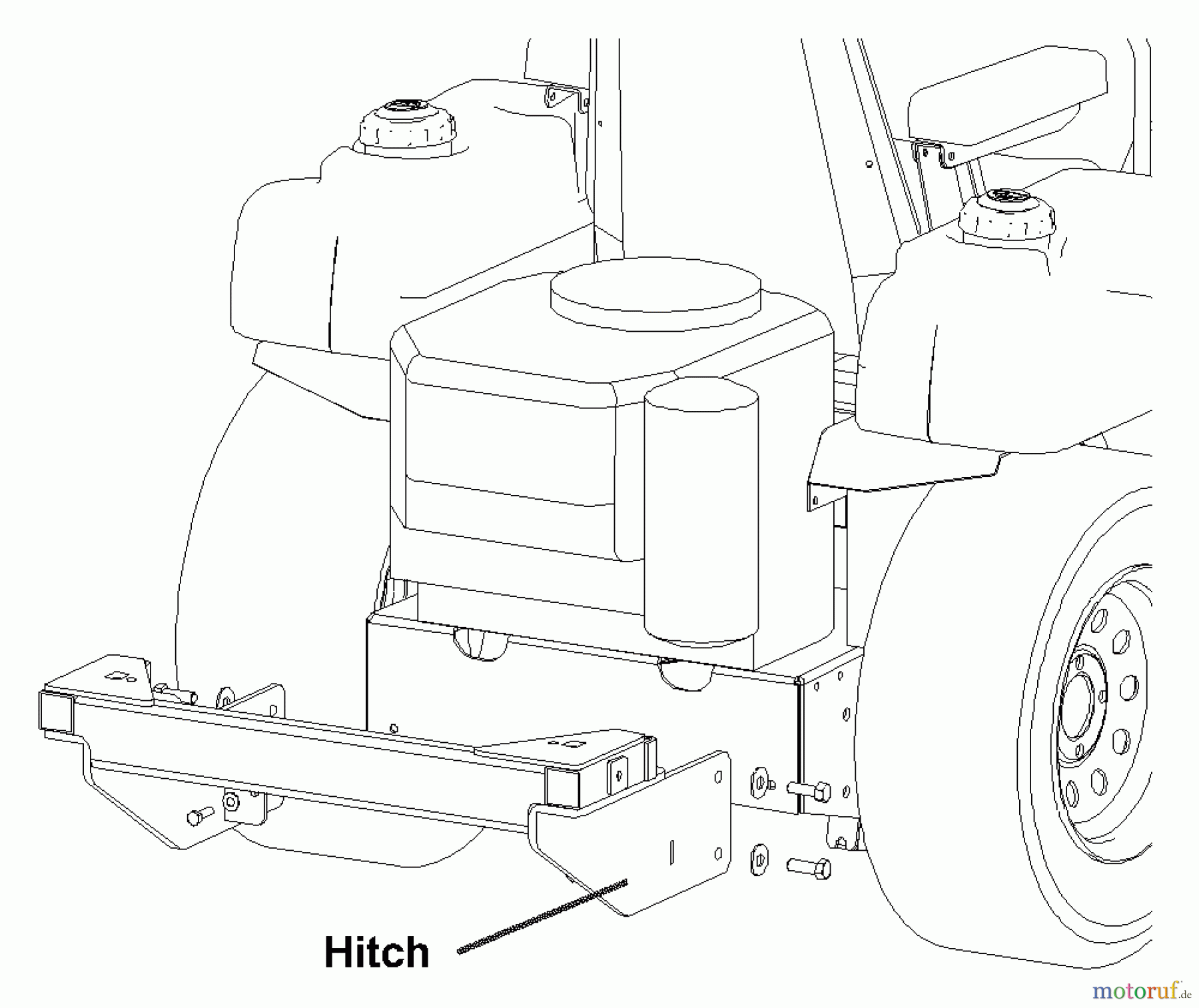 Husqvarna Zubehör, Rasenmäher / Mäher Z2-7 - Husqvarna Z Grass Collection System (2003-04 & After) Custom Kit For iZ 540200942 - Hitch