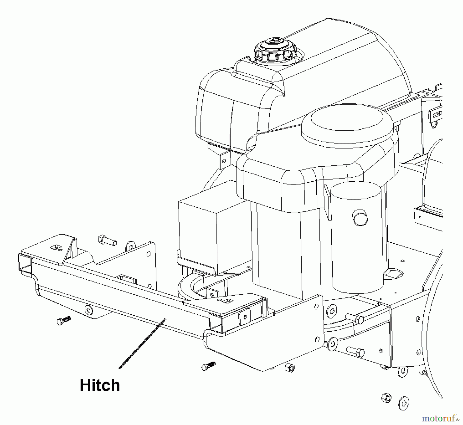 Husqvarna Zubehör, Rasenmäher / Mäher Z2-7 - Husqvarna Z Grass Collection System (2003-04 & After) Custom Kit For Mini 540200798 - Hitch