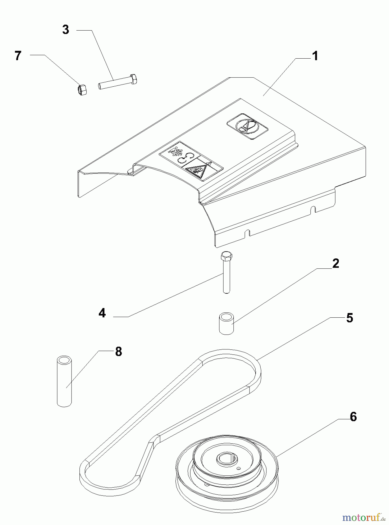 Husqvarna Zubehör, Rasenmäher / Mäher Z2-7 - Husqvarna Z Grass Collection System (2003-04 & After) Spindle Drive Kit 42