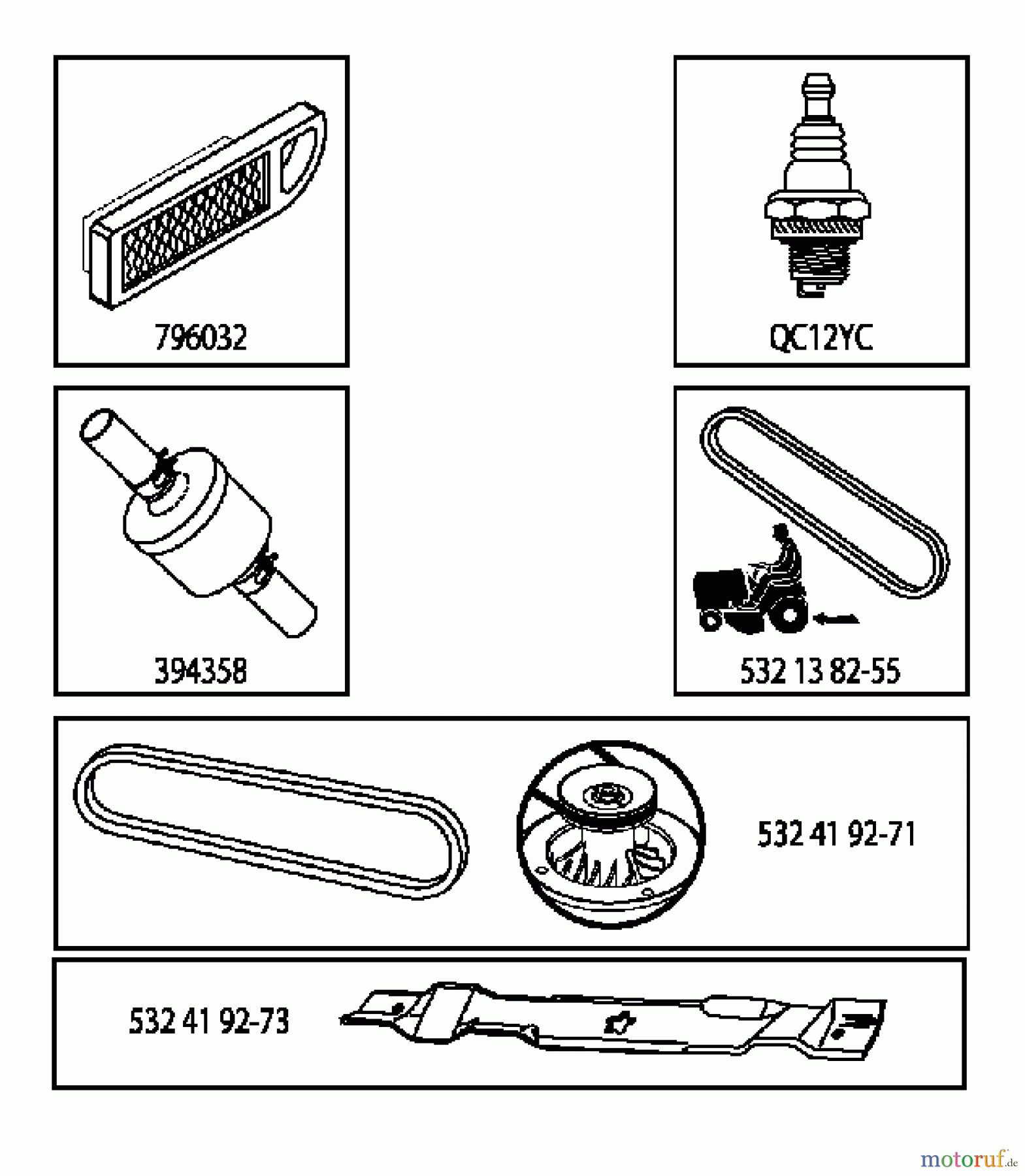 Husqvarna Rasen und Garten Traktoren LT 2213 (96041007903) - Husqvarna Lawn Tractor (2011-03 & After) FREQUENTLY USED PARTS