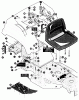 Husqvarna LT 4140G (E4014-030) - Lawn Tractor (1994-01 & After) Ersatzteile Chassis/Seat/Rear Fender