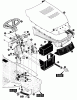 Husqvarna LT 4140G (E4014-030) - Lawn Tractor (1994-01 & After) Ersatzteile Hood