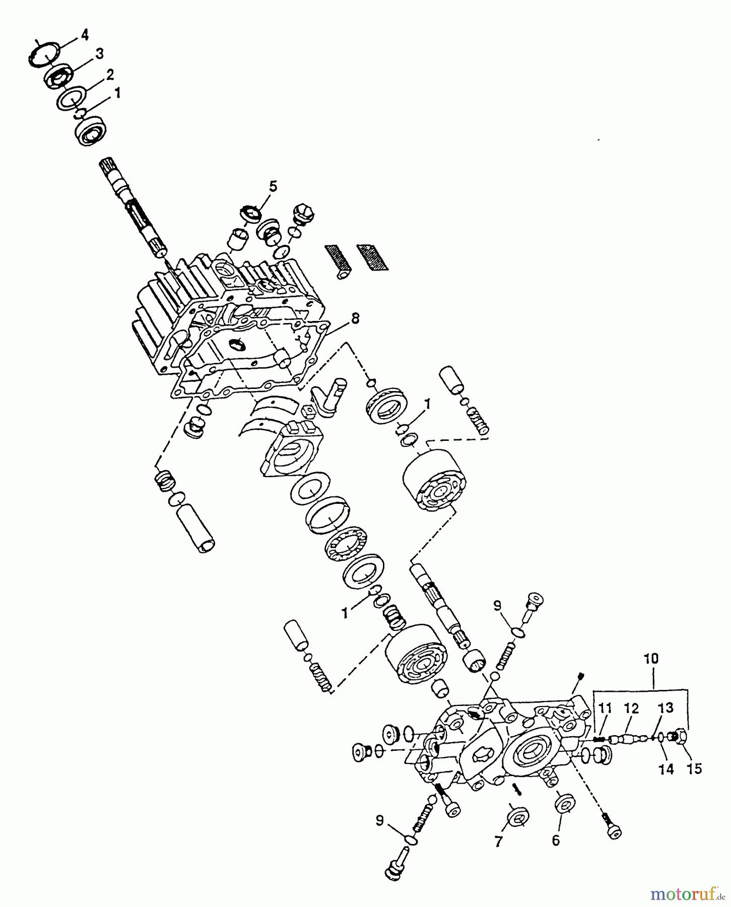 Husqvarna Rasen und Garten Traktoren LT 4140H (E4014-040) - Husqvarna Lawn Tractor (1994-01 & After) Hydrostatic Pump