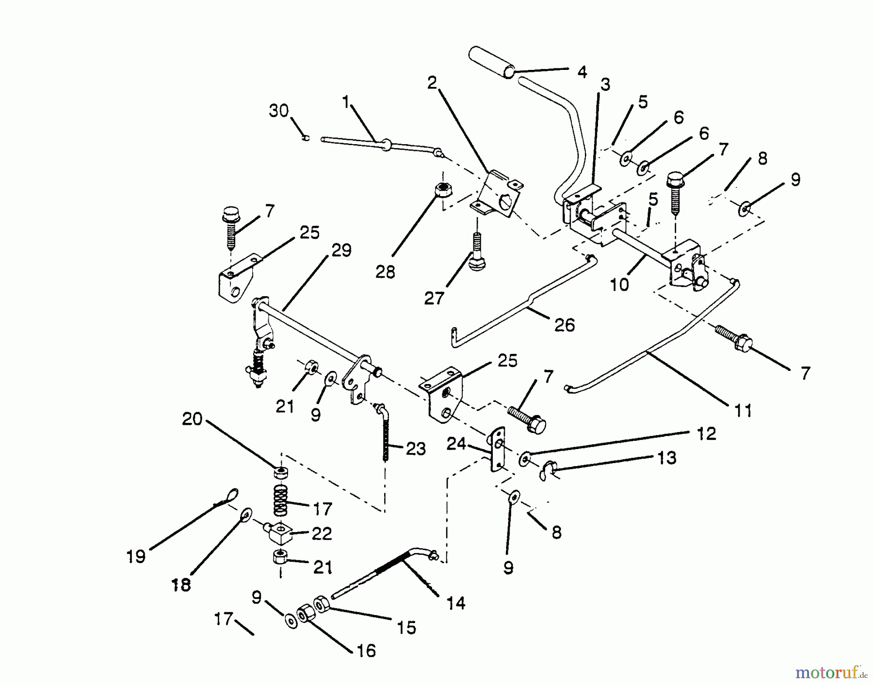  Husqvarna Rasen und Garten Traktoren LT 92012 (954000251) - Husqvarna Lawn Tractor (1993-01 & After) Brake / Rear Mower Lift Assembly