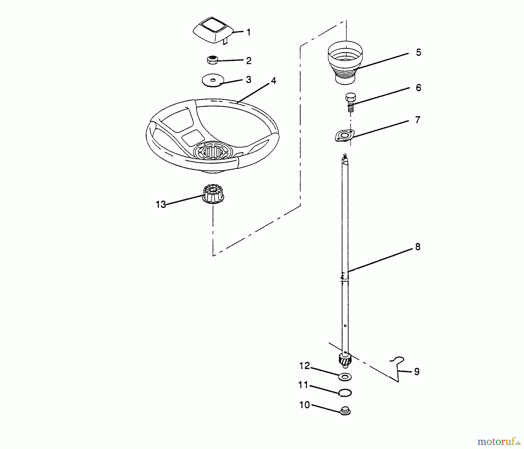  Husqvarna Rasen und Garten Traktoren LT 92012 (954000251) - Husqvarna Lawn Tractor (1993-01 & After) Steering Wheel