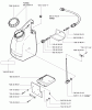 Husqvarna KV 03 - Trolley Cart for 371 K / 3210 K (1999-09 to 2000-02) Ersatzteile Fuel Tank