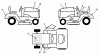 Husqvarna LTH 125 (954000782) (HC125H42A) - Lawn Tractor (1994-01 & After) Ersatzteile Decals