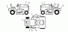 Husqvarna LTH 125 (954002721) (HC125H42C) - Lawn Tractor (1996-04 & After) Ersatzteile Decals