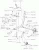 Husqvarna KV 03 - Trolley Cart for 371 K / 3210 K (1999-09 to 2000-02) Ersatzteile Main Frame & Wheel