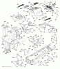 Husqvarna LTH 126 (96041020501) - Lawn Tractor (2011-07 & After) Ersatzteile CHASSIS ENCLOSURES