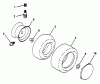 Husqvarna LTH 13 (954001042) (HAR13H38B) - Lawn Tractor (1995-01 & After) Ersatzteile Wheels & Tires