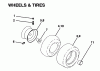Husqvarna LTH 130 (954140005A) - Lawn Tractor (1997-12 & After) Ersatzteile Wheels & Tires