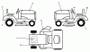 Husqvarna LTH 130 (954140005D) - Lawn Tractor (1998-02 & After) Ersatzteile Decals