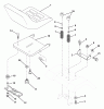 Husqvarna LTH 130 (954140005F) - Lawn Tractor (1998-07 & After) Ersatzteile Seat Assembly