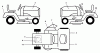 Husqvarna LTH 1342 (954568519) (LTHK 1342 B) - Lawn Tractor (2002-02 & After) Ersatzteile Decals