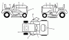 Husqvarna LTH 140 (954000642) (HN14H42A) - Lawn Tractor (1994-01 & After) Ersatzteile Decals