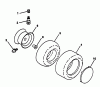 Husqvarna LTH 140 (954000642) (HN14H42A) - Lawn Tractor (1994-01 & After) Ersatzteile Wheels & Tires