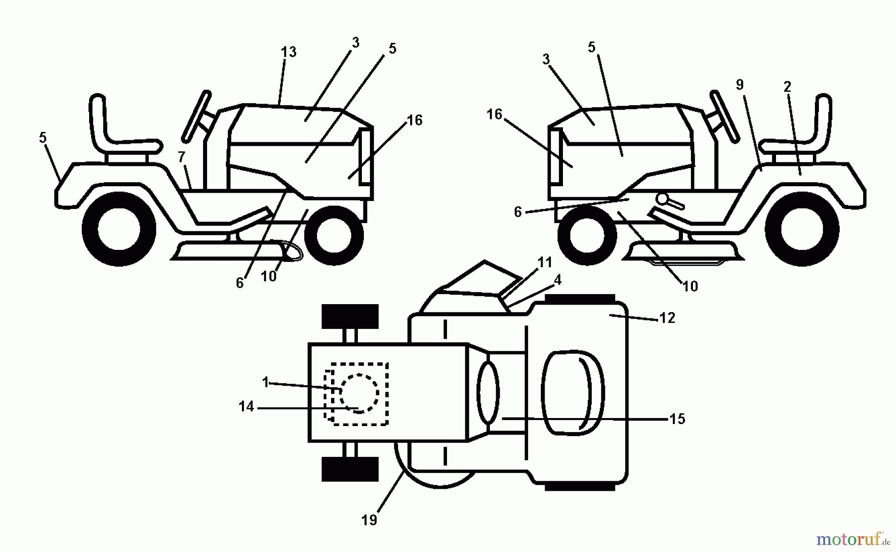 Husqvarna Rasen und Garten Traktoren LT 141 (96011029402) - Husqvarna Lawn Tractor (2011-09 & After) DECALS