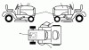 Husqvarna LTH 1438 (96043005800) - Lawn Tractor (2011-06 & After) Ersatzteile DECALS