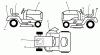 Husqvarna LTH 145 (954140006A) - Lawn Tractor (1997-12 & After) Ersatzteile Decals