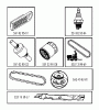 Husqvarna LTH 151 (96041020101) - Lawn Tractor (2011-05 & After) Ersatzteile FREQUENTLY USED PARTS
