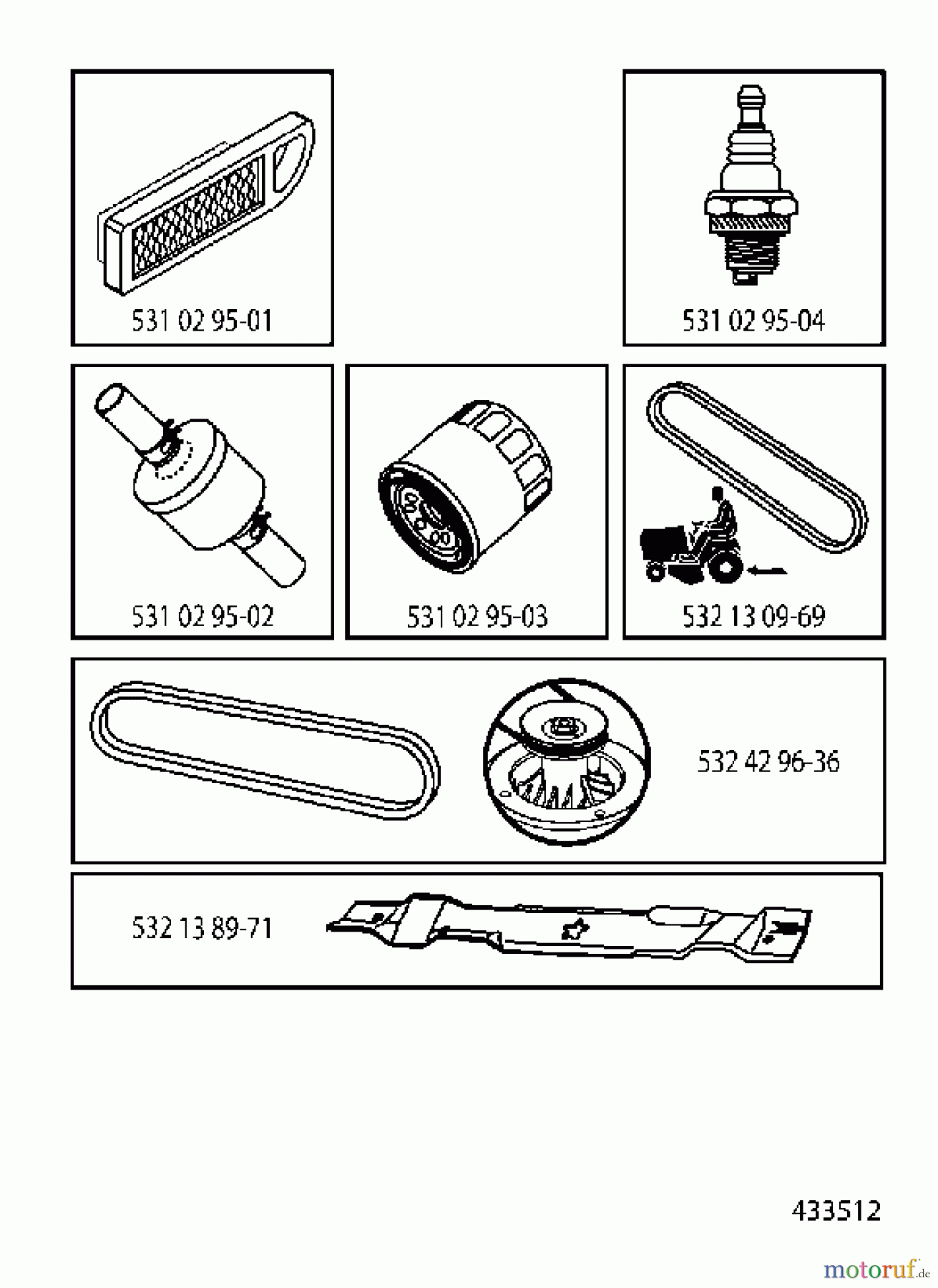 Husqvarna Rasen und Garten Traktoren LTH 152 (96041003009) - Husqvarna Lawn Tractor (2012-08 & After) FREQUENTLY USED PARTS
