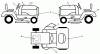 Husqvarna LTH 1538 (96043003802) - Lawn Tractor (2008-04 & After) Ersatzteile Decals