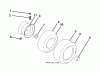 Husqvarna LTH 151 (96041020101) - Lawn Tractor (2011-05 & After) Ersatzteile WHEELS TIRES