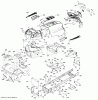 Husqvarna LTH 154 (96041024301) - Lawn Tractor (2012-07 & After) Ersatzteile CHASSIS ENCLOSURES
