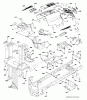 Husqvarna LTH 174 (96041024401) - Lawn Tractor (2012-08 & After) Ersatzteile CHASSIS ENCLOSURES
