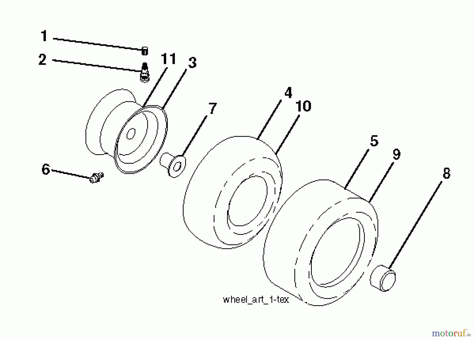 Husqvarna Rasen und Garten Traktoren LTH 174 (96041024401) - Husqvarna Lawn Tractor (2012-08 & After) WHEELS TIRES