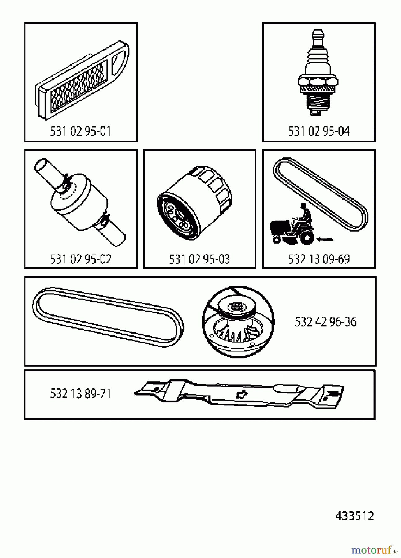 Husqvarna Rasen und Garten Traktoren LTH 174 (96041024500) - Husqvarna Lawn Tractor (2011-12 & After) FREQUENTLY USED PARTS