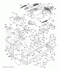 Husqvarna LTH 174 (96041024500) - Lawn Tractor (2011-12 & After) Ersatzteile CHASSIS ENCLOSURES