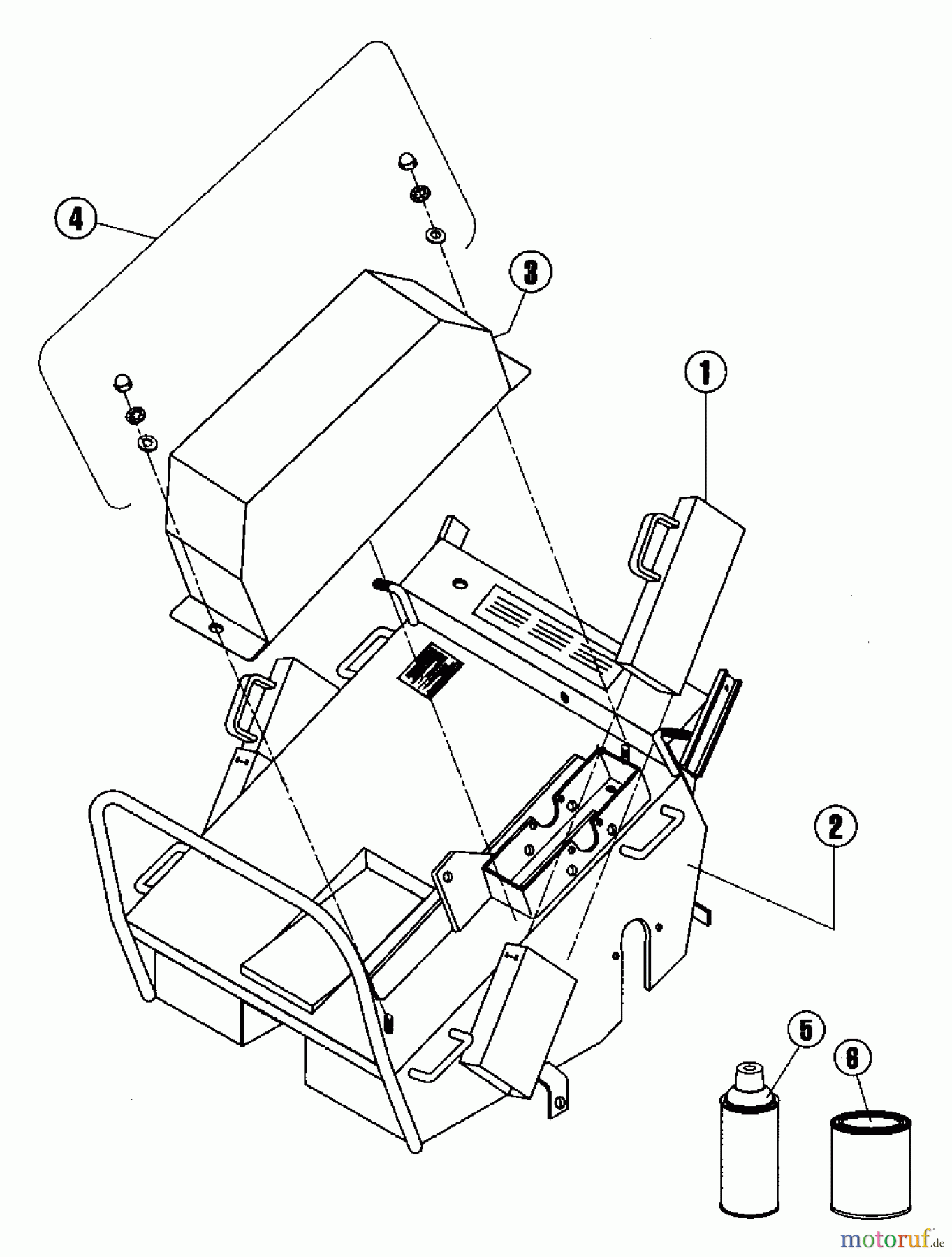 Husqvarna Belüfter / Vertikutierer / Rechen AR 19 - Husqvarna Aerator (2000-12 to 2003-07) Main Frame