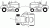 Husqvarna LTH 18538 (917.289600) - Lawn Tractor (SEARS) (2010-05 & After) (Sears Craftsman) Ersatzteile Decals