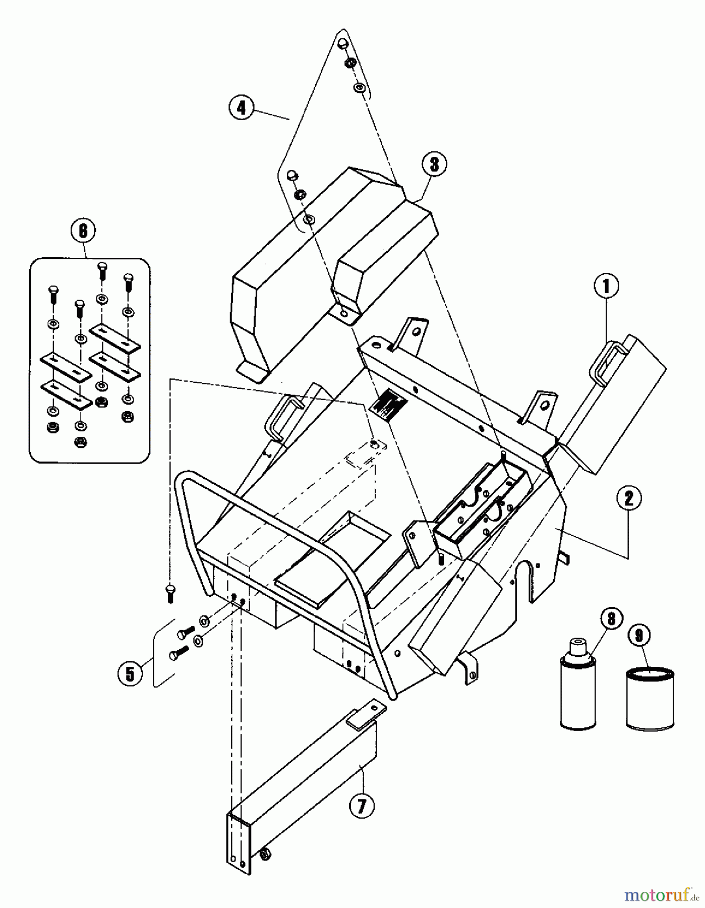 Husqvarna Belüfter / Vertikutierer / Rechen AR 25 - Husqvarna Aerator (2000-12 to 2003-07) Main Frame