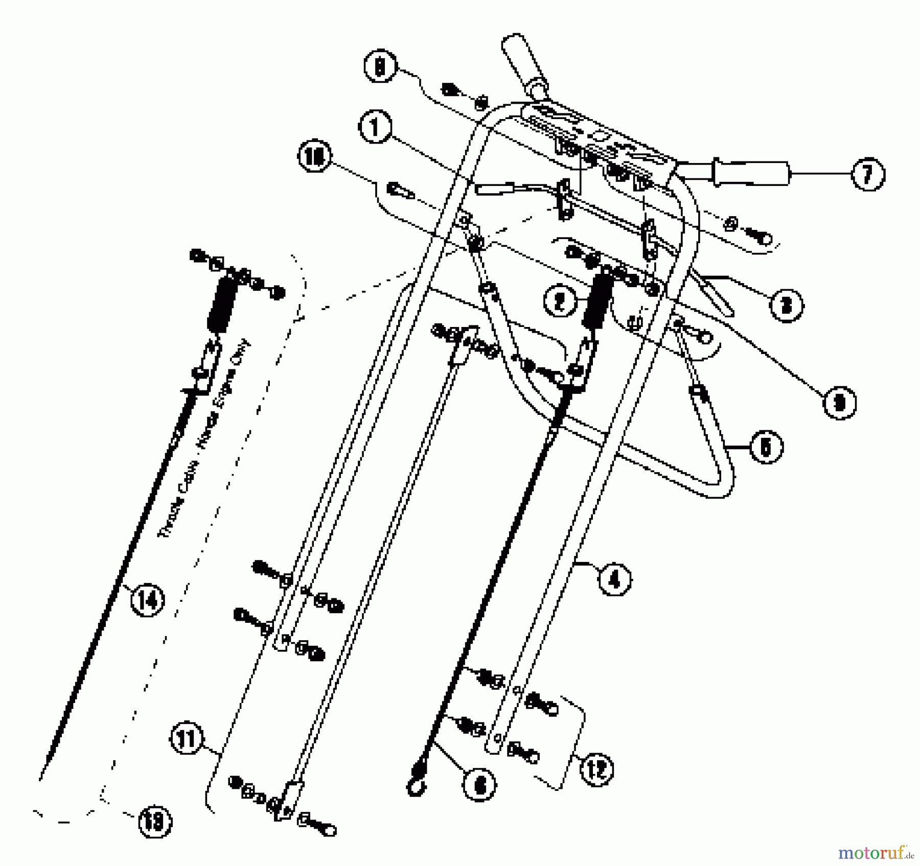 Husqvarna Belüfter / Vertikutierer / Rechen AR 25 - Husqvarna Aerator (2003-08 & After) Handle And Control