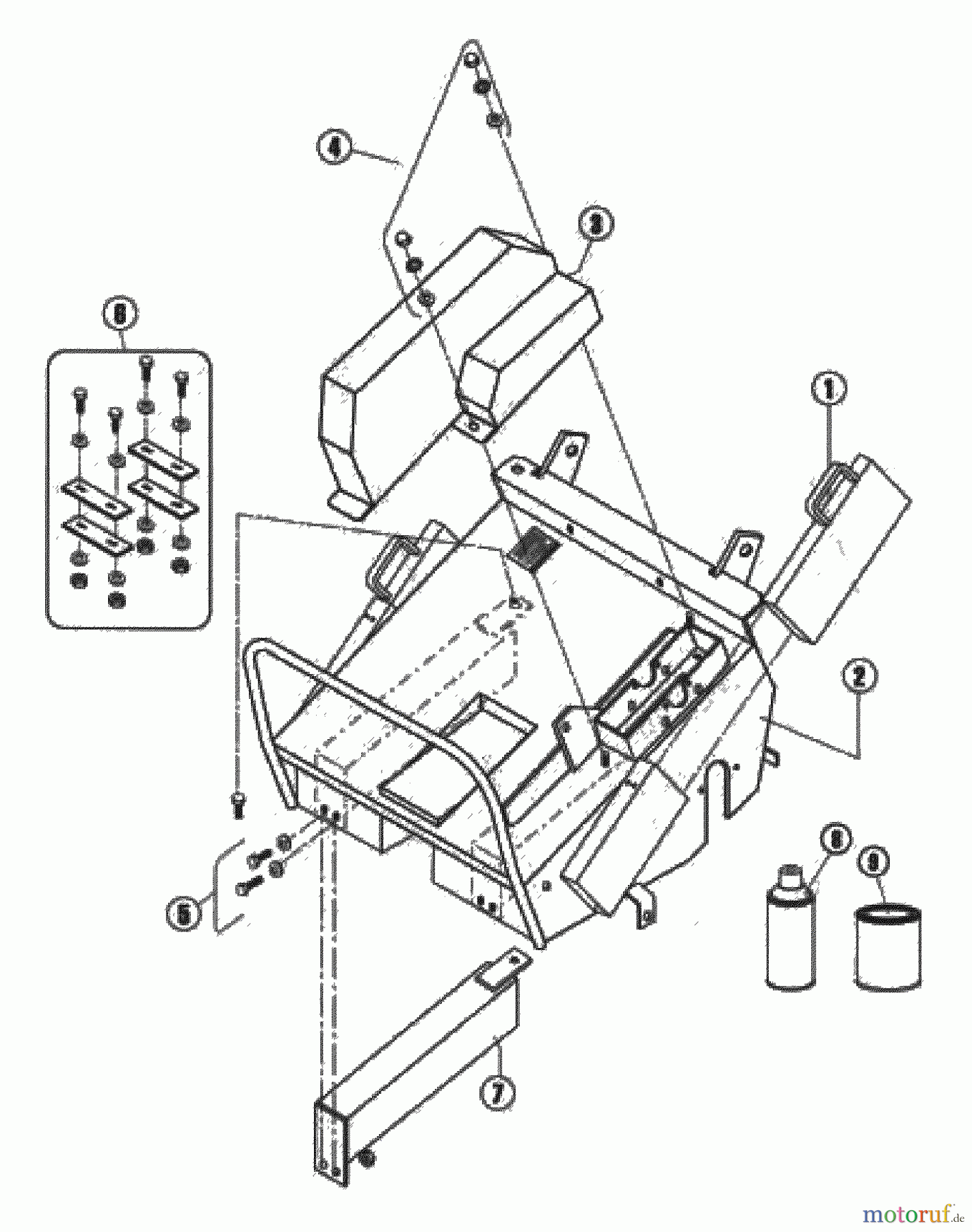 Husqvarna Belüfter / Vertikutierer / Rechen AR 25 - Husqvarna Aerator (2003-08 & After) Main Frame