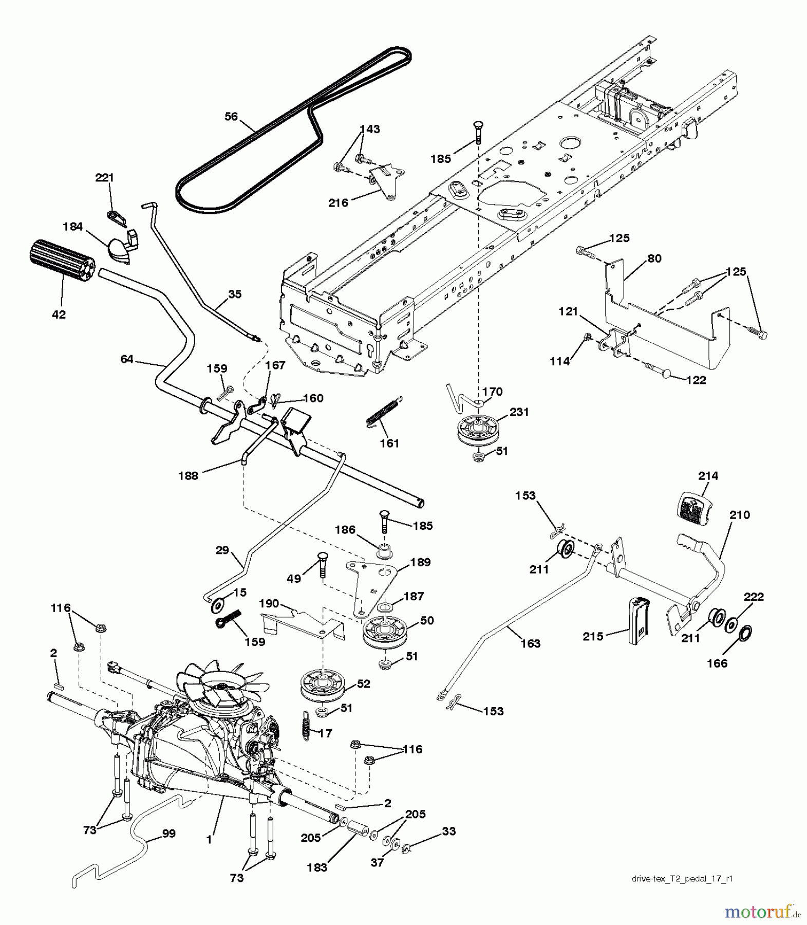 Husqvarna Rasen und Garten Traktoren LTH 19530 (96041016904) - Husqvarna Lawn Tractor (2013-05) DRIVE