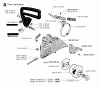 Jonsered 2036 - Chainsaw (1993-11) Ersatzteile CHAIN BRAKE CLUTCH COVER