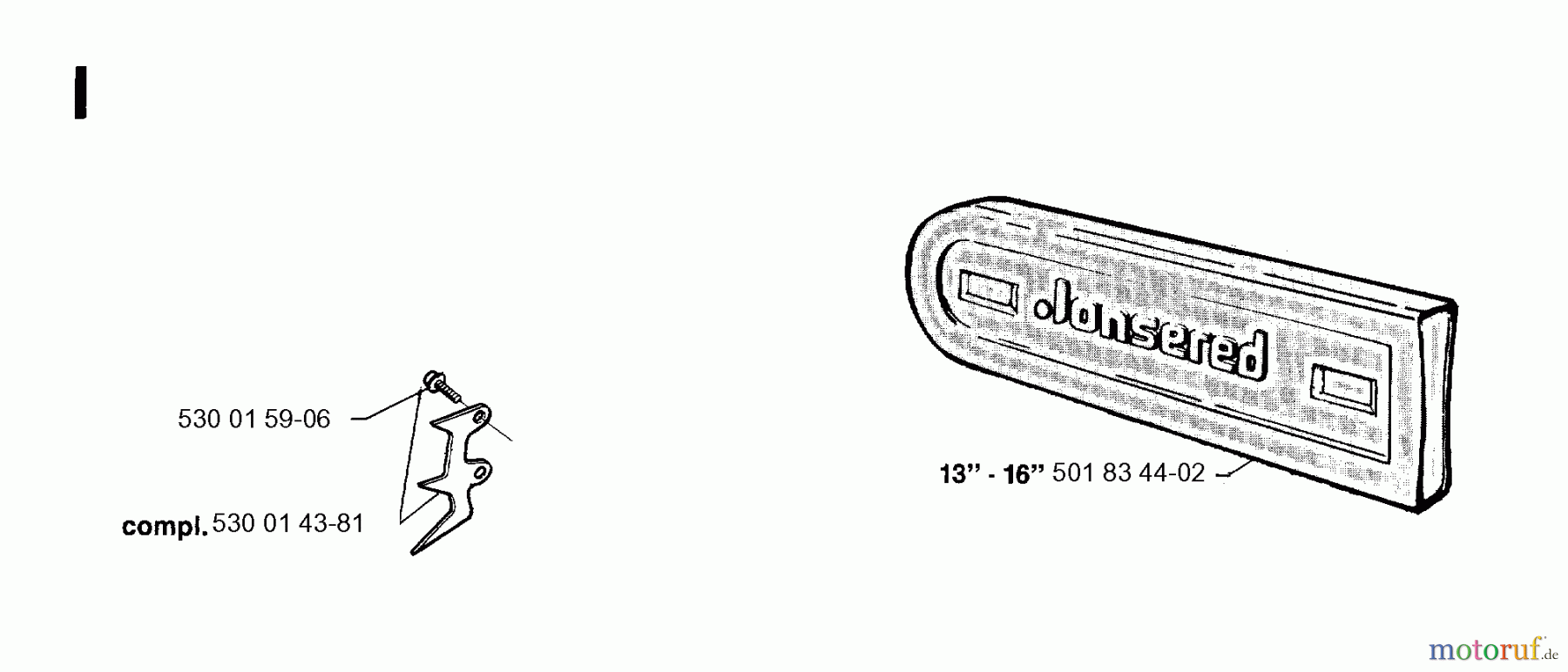 Jonsered Motorsägen 2036 - Jonsered Chainsaw (1995-11) ACCESSORIES