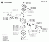 Jonsered 2036 - Chainsaw (1995-11) Ersatzteile CARBURETOR DETAILS