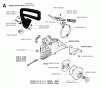 Jonsered 2036 - Chainsaw (1995-11) Ersatzteile CHAIN BRAKE CLUTCH COVER