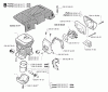 Jonsered 2036 - Chainsaw (1995-11) Ersatzteile CYLINDER PISTON