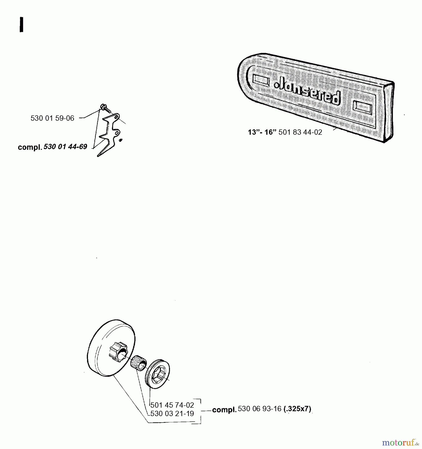 Jonsered Motorsägen 2036 - Jonsered Chainsaw (1996-10) ACCESSORIES